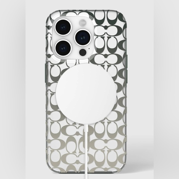 Coach Signature Heritage iPhone 15 Pro Case | NWT / Deep Forest - Picture 2 of 9